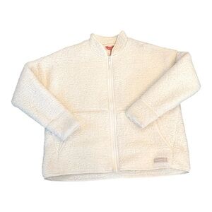 MERRELL Women’s Hiberbate Full Zip Sherpa Jacket Cloud Dancer Size XXL NEW